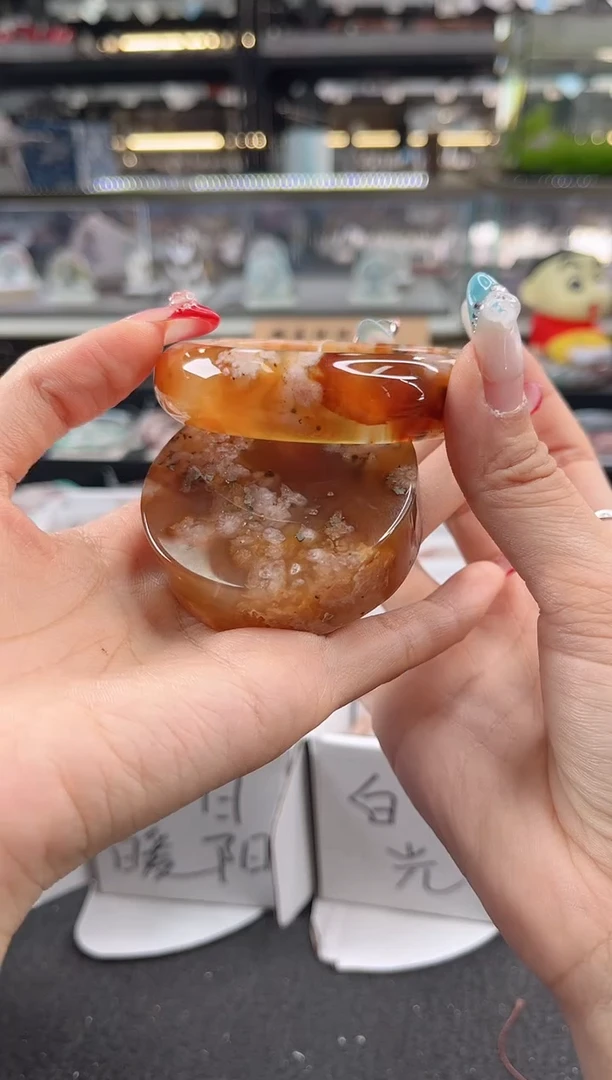 未镶嵌手镯石英质玉瑾圈口（赠品镯心）