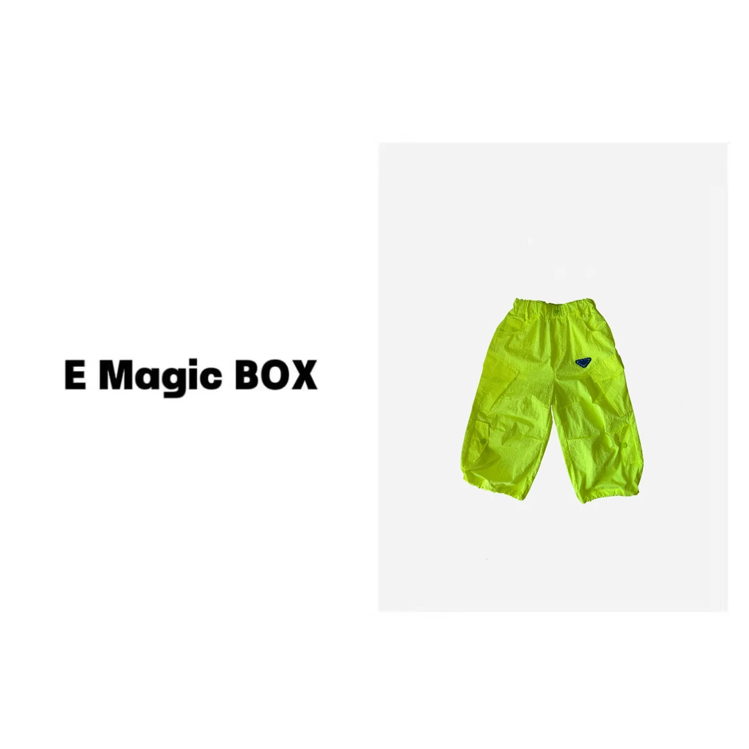 潮牌童装定制“碎碎冰”儿童限夏季工装裤C0555