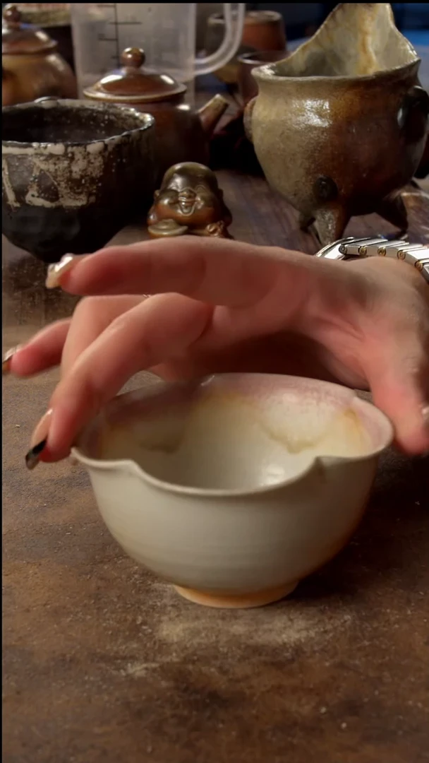 瓷片山乙柴烧高端茶具