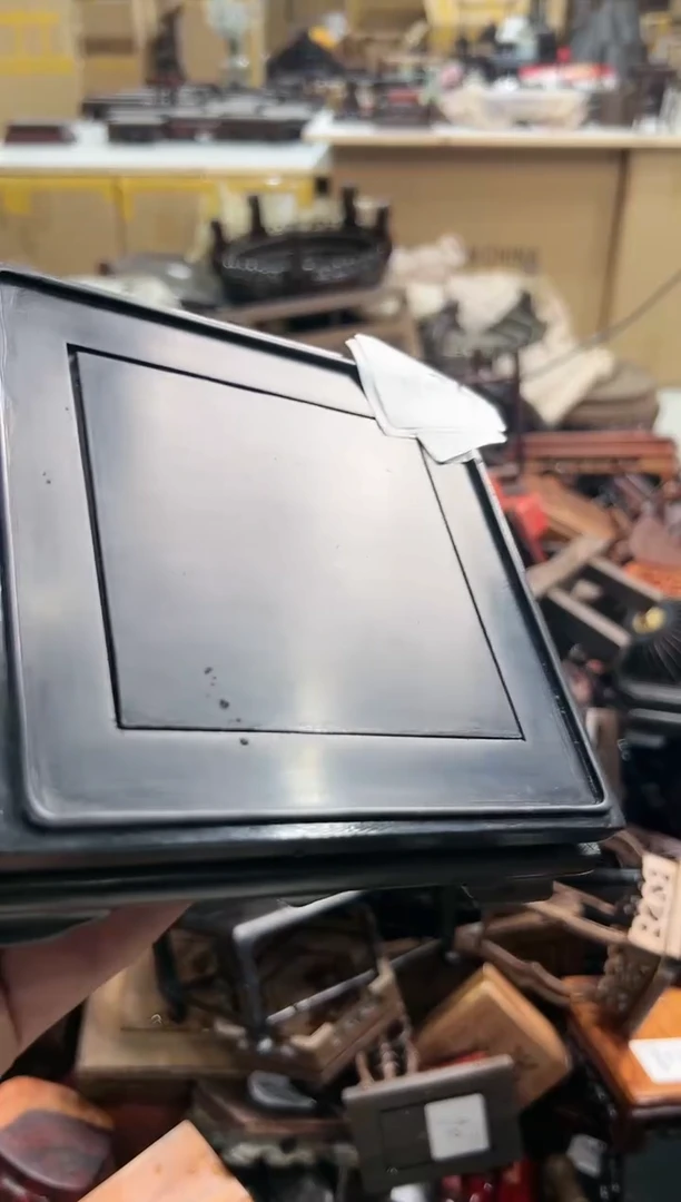 【闪购商品】木582底座花架摆件处理紫正