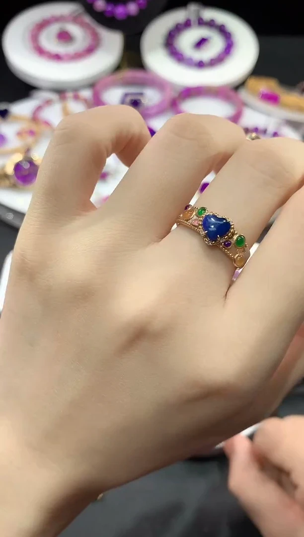 无非金属南非玻璃diy戒指饰品