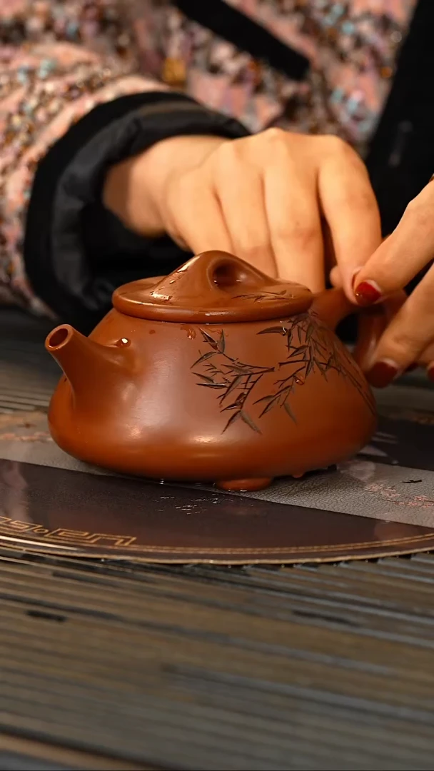 【闪购商品】紫砂茶壶CLQ 大红袍 石瓢