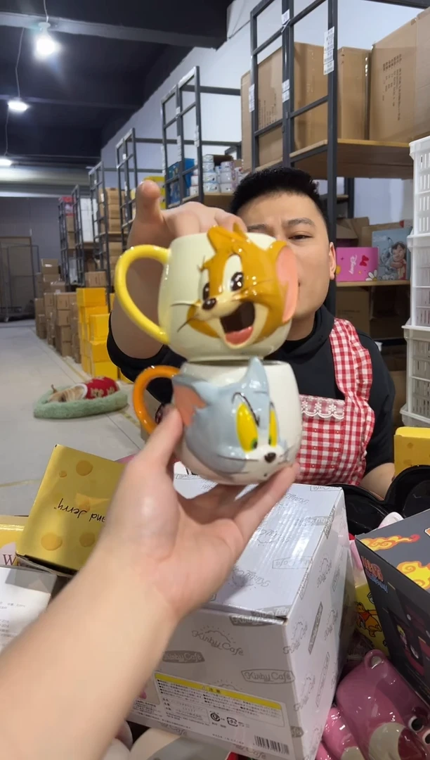 【闪购商品】杯原盒立体杰瑞汤姆马克杯