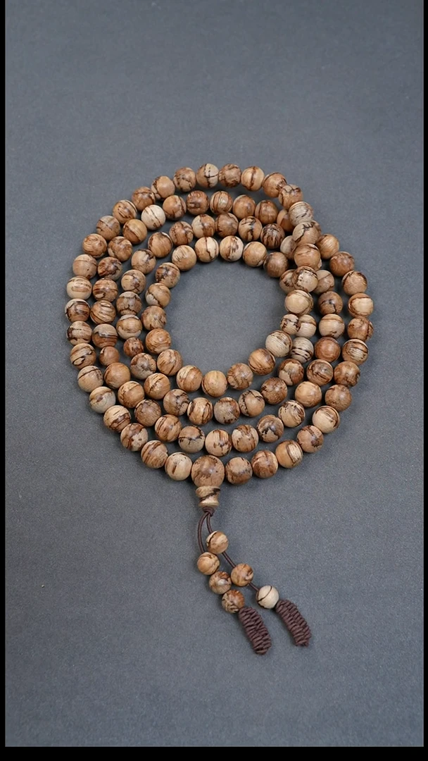 沉香手串9mm达拉干虎斑多圈25.23g