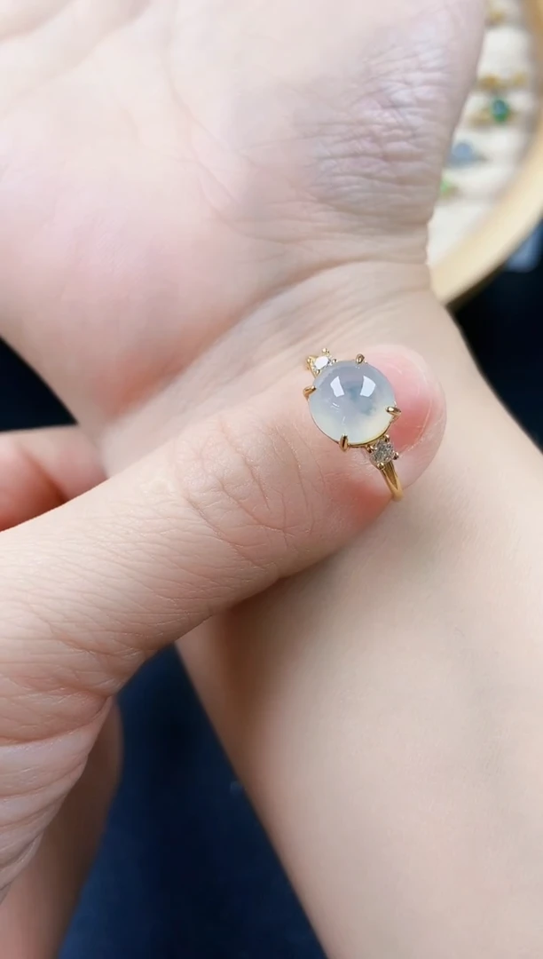 【闪购商品】翡翠戒指银S925镶嵌120120120