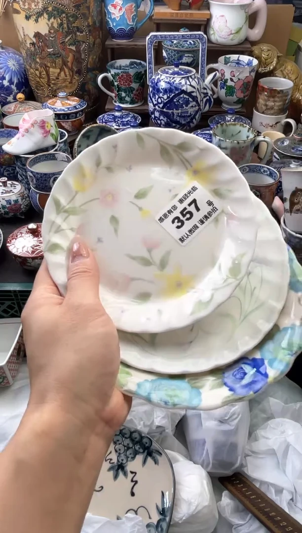 瓷片晴**妹357号六六工艺品瓷器