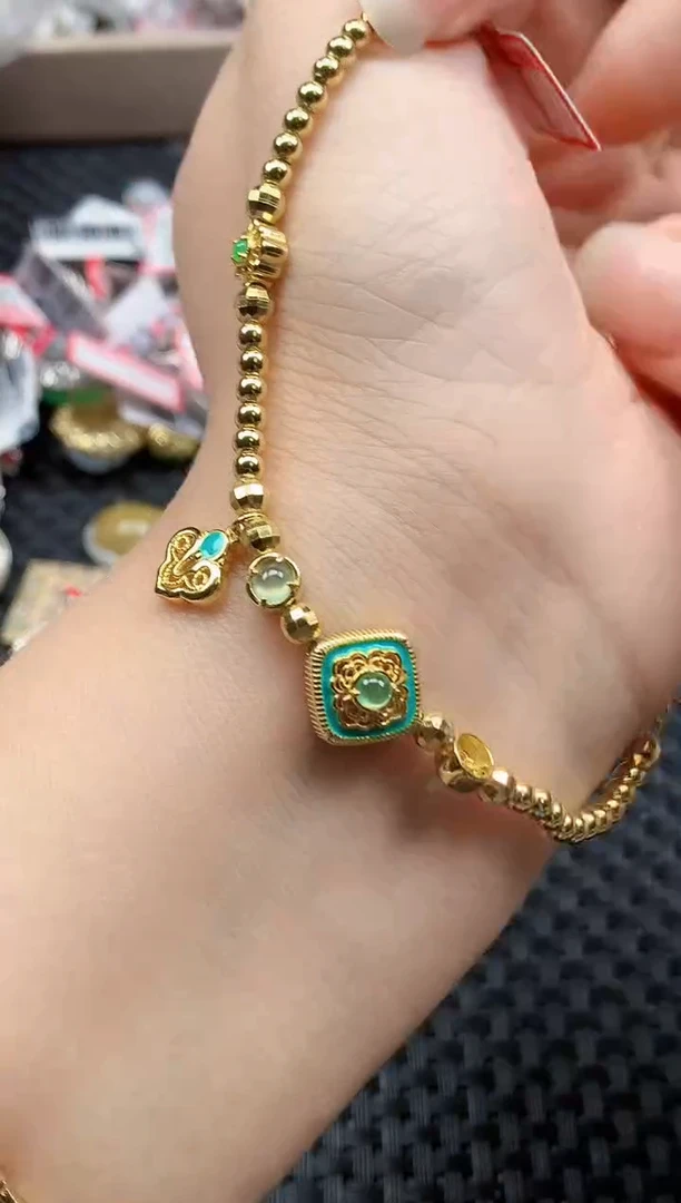 银S925镶嵌戒指翡翠天然A货缅甸翡翠
