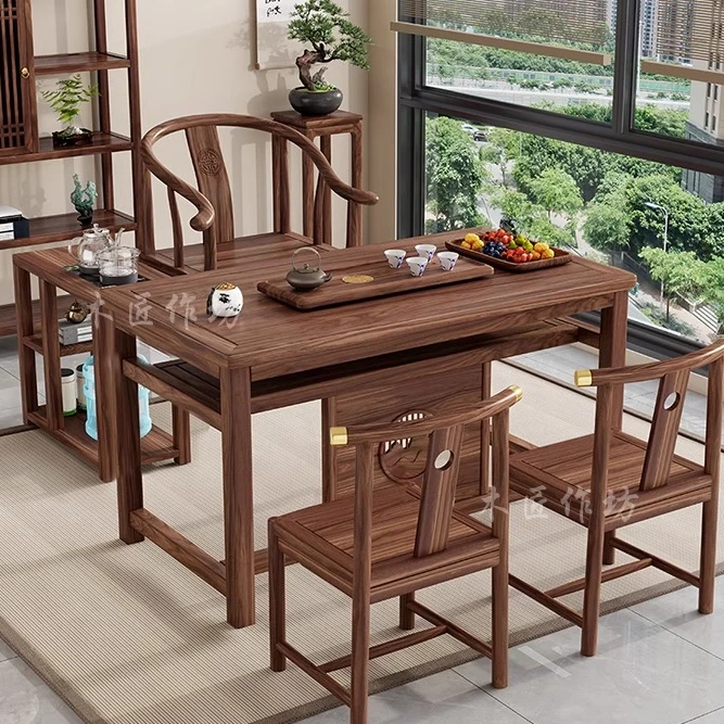 【现货】阳台小茶桌新中式茶桌椅组合
