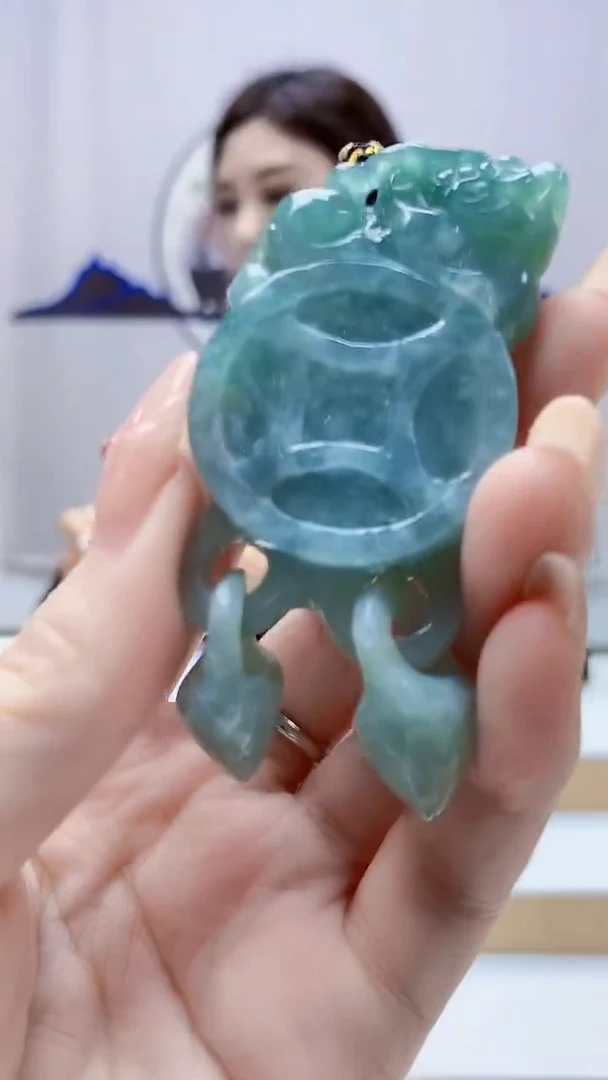 未镶嵌定制翡翠4829DD-毛货挂件101