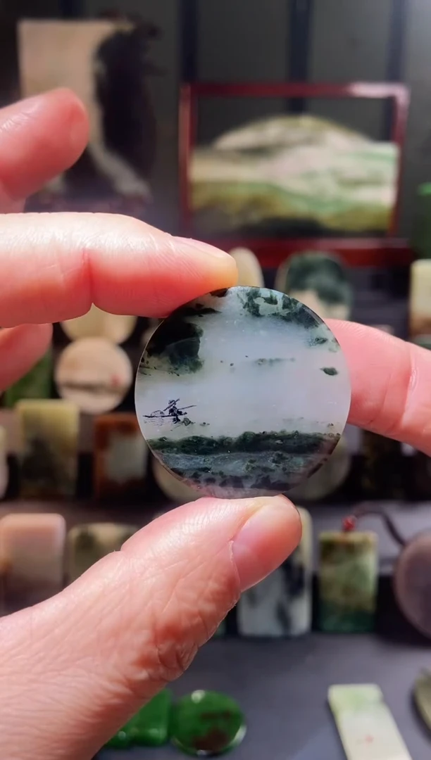 未镶嵌独山玉颈饰yc