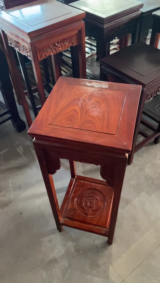 紫檀木类成套家具花架（轻微小瑕疵 不退不换）