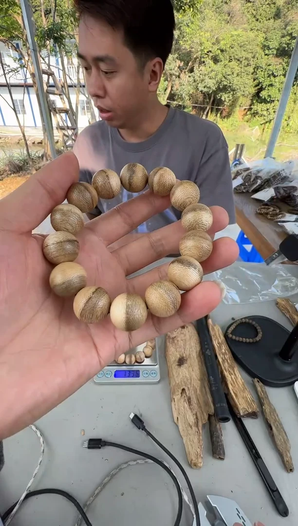 沉香沉香枕海南天然野1.6圆珠单圈多样性发一