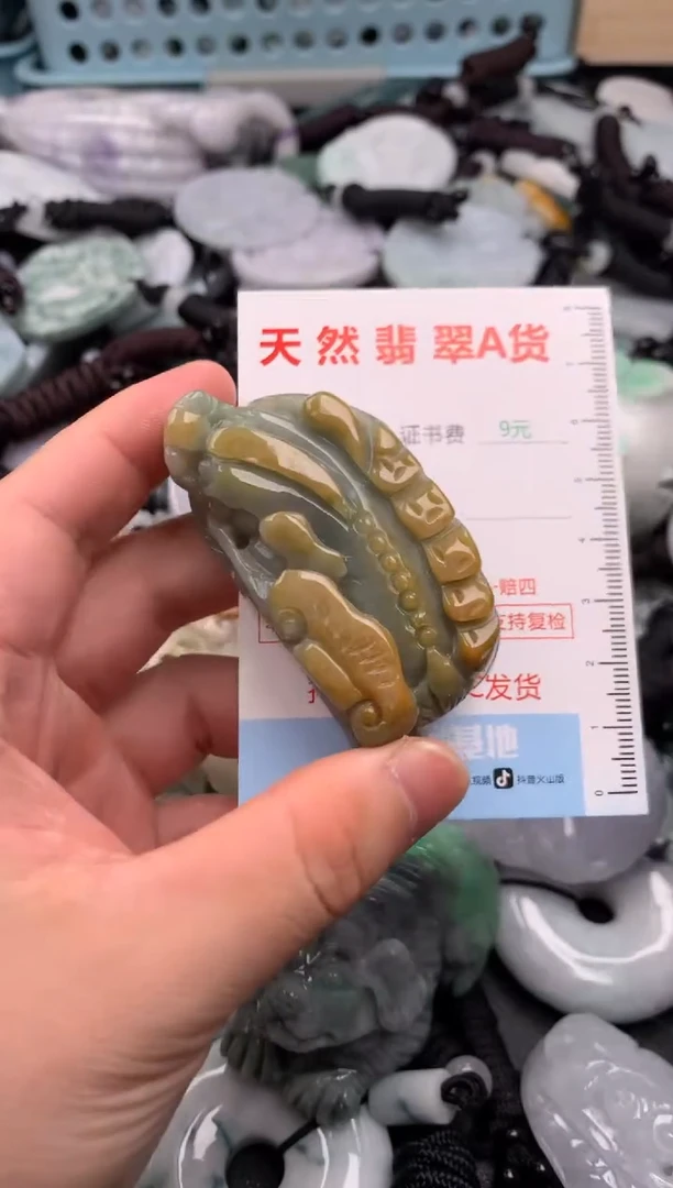 翡翠未镶嵌吊坠(不含链)1