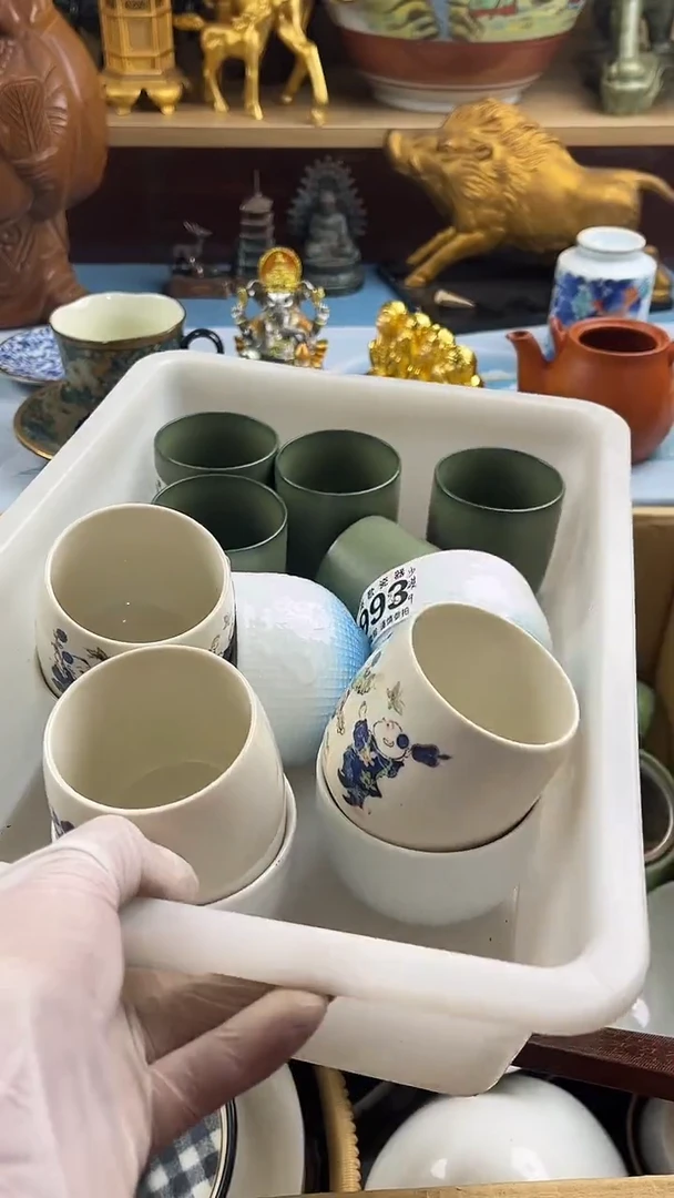 瓷片沙***洲英歌瓷器满28包邮