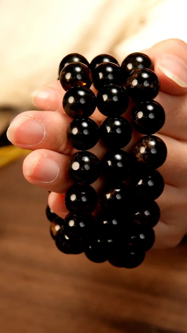 手串琥珀未镶嵌星际蓝12mm手串 多样性发其一