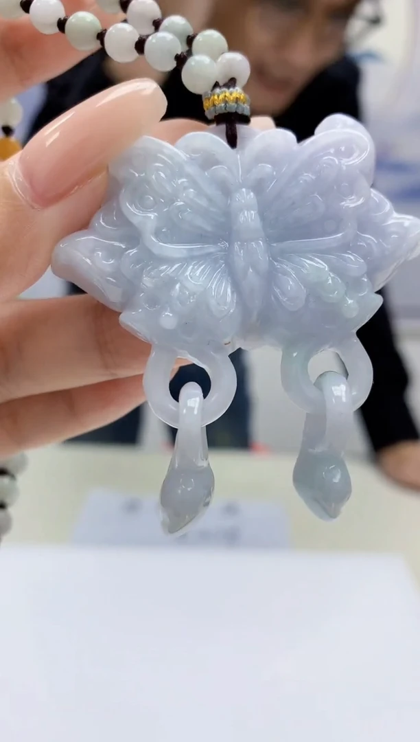 定制翡翠未镶嵌5159xx-毛货挂件58