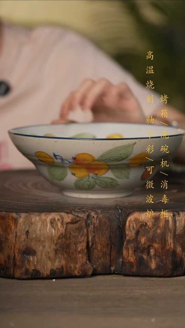 瓷片景德镇高温釉下彩可微波烤箱洗碗机