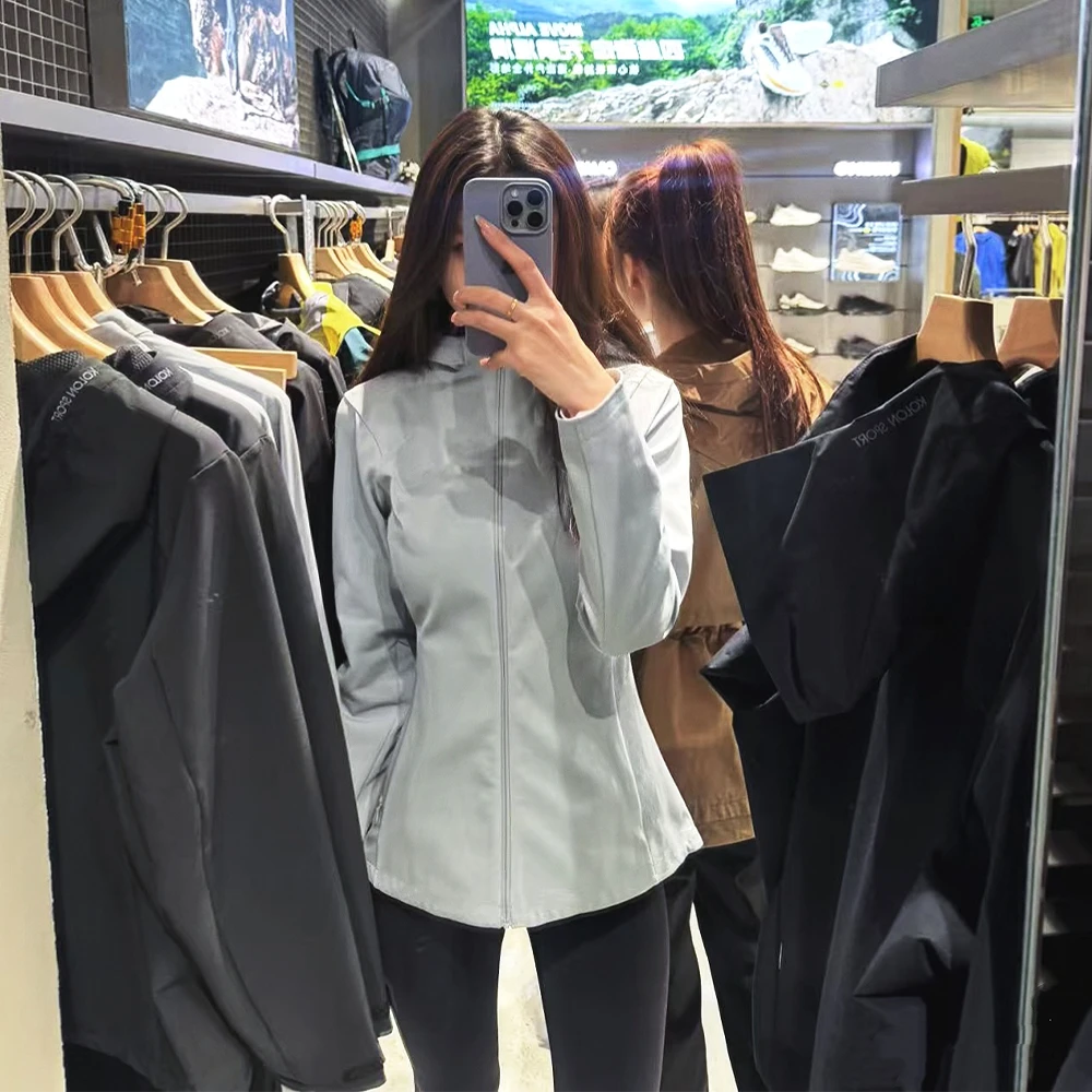 菲 小妖精 加绒软壳冲锋衣 加绒防风防雨轻盈保暖运动连帽外套