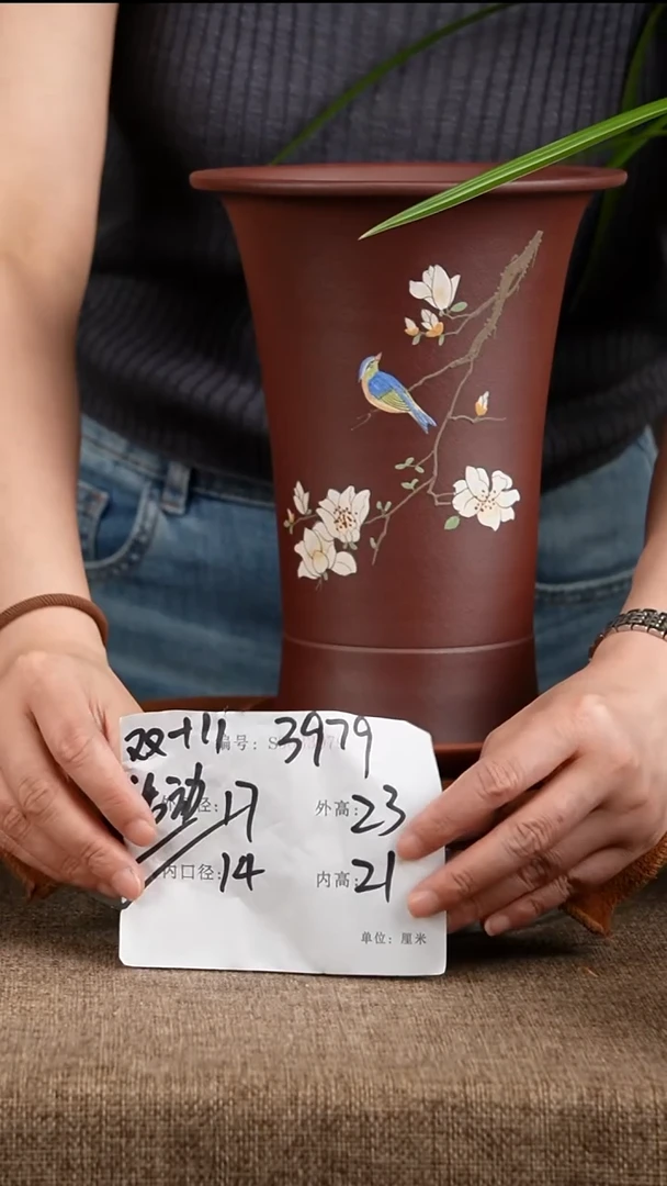 紫砂花盆花卉工艺3979+z