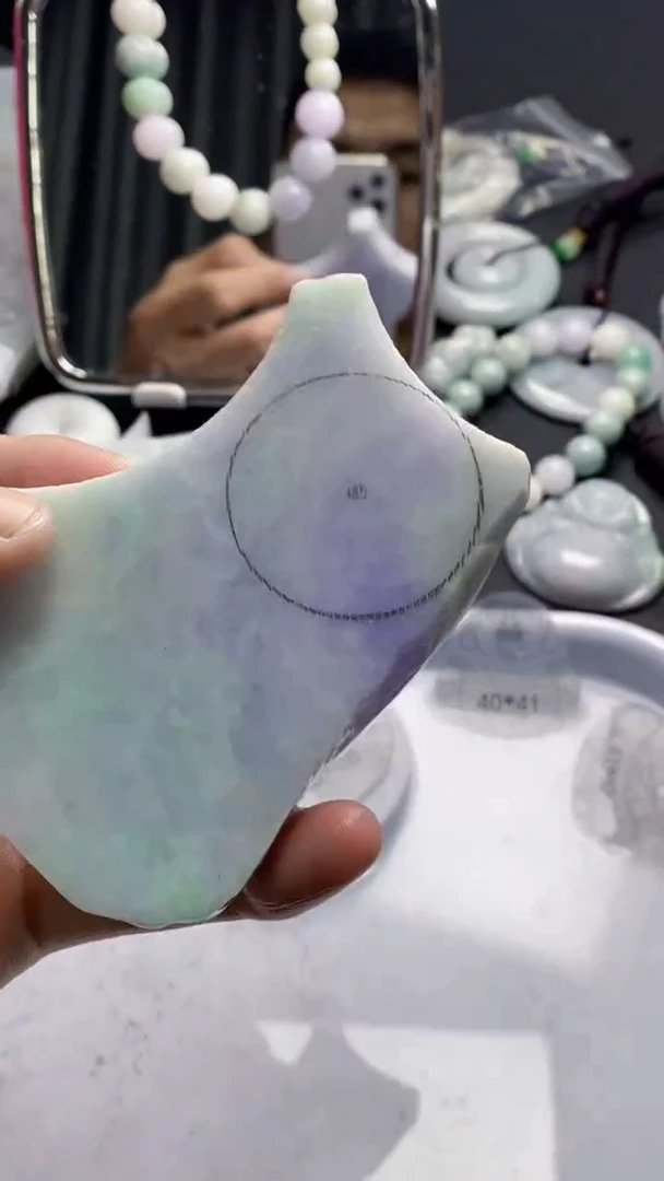 裸石翡翠缅甸A货【海】A43