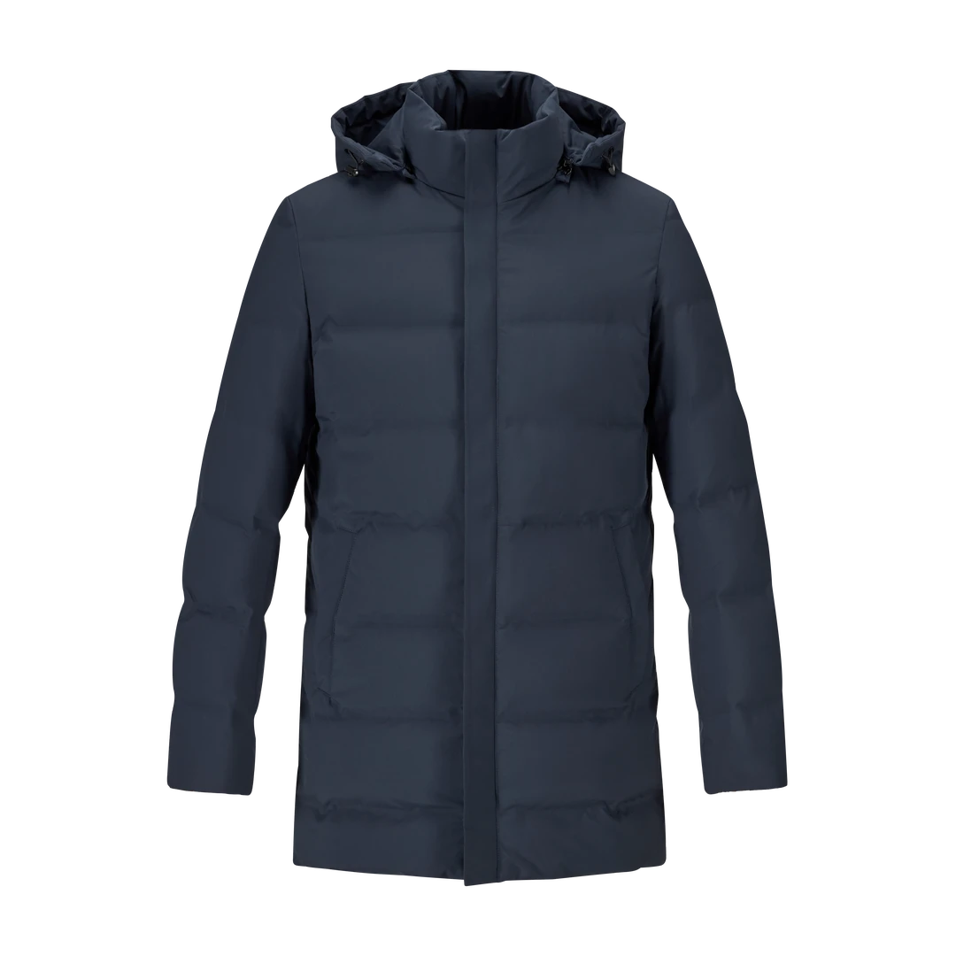 男士连帽羽绒服外套秋冬中长款外套