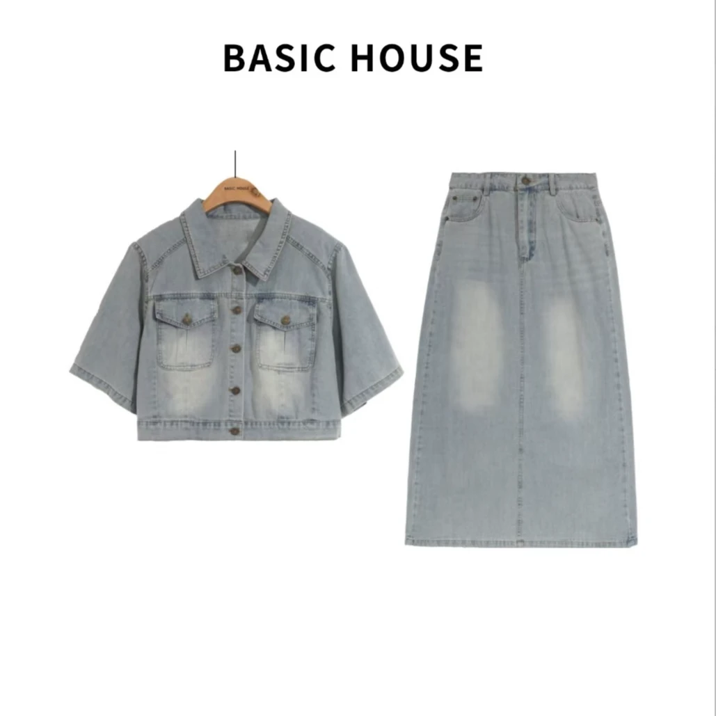 Basic House/百家好夏季新款百搭气质轻奢时尚套装B1385B5HN22
