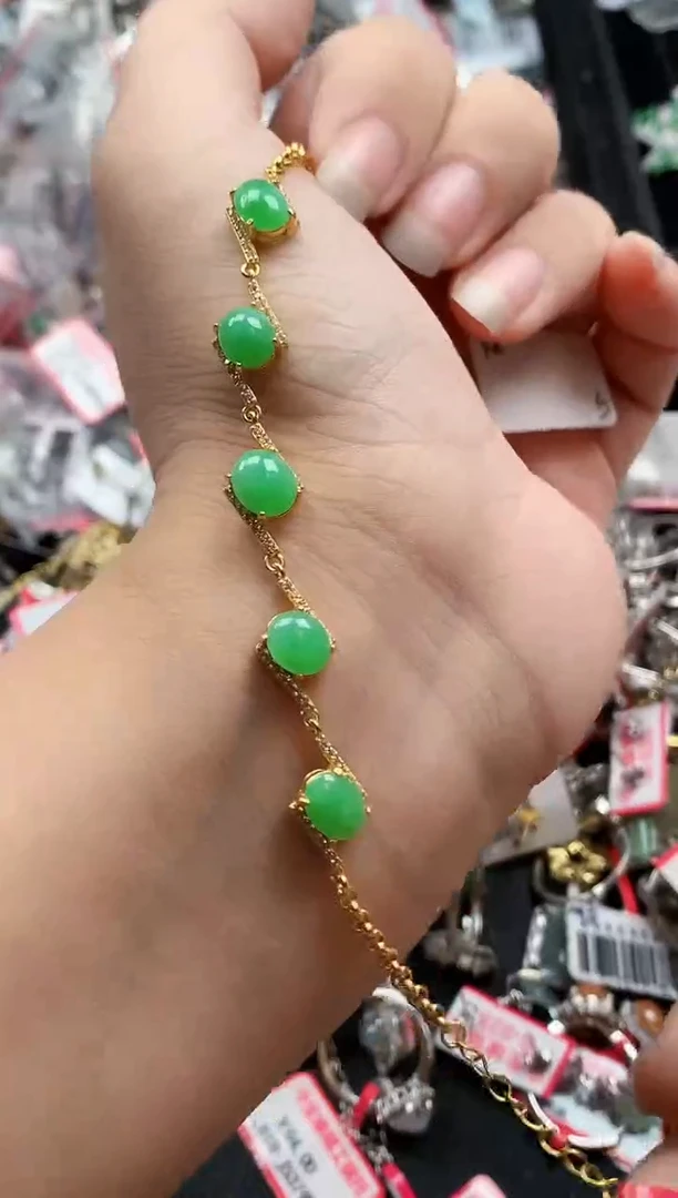 银S925镶嵌戒指翡翠天然A货缅甸翡翠