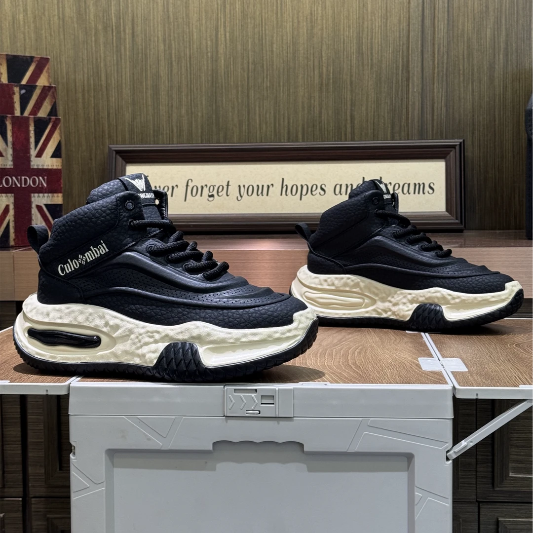 2025秋冬新款单棉同款时尚百搭潮流厚底耐磨休闲男鞋（偏大一码）