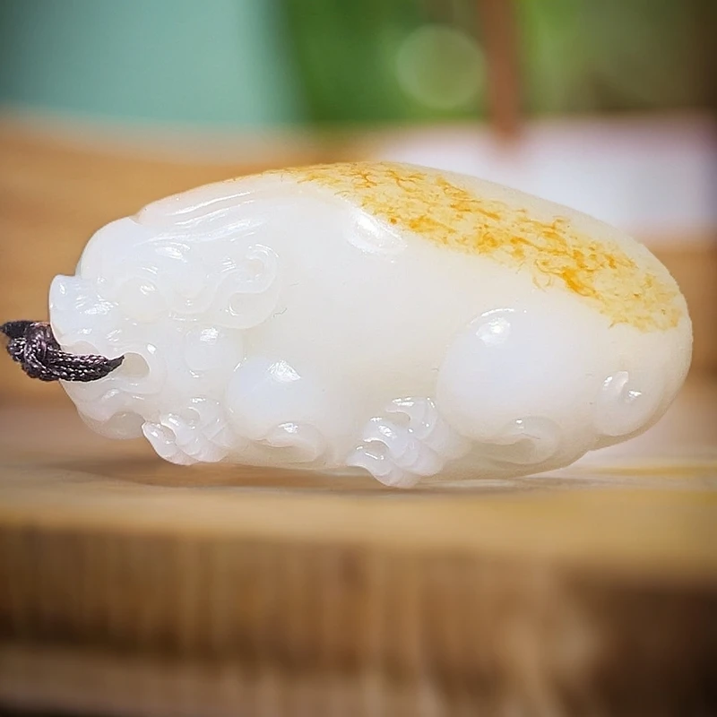 和田玉吊坠(不含链)未镶嵌