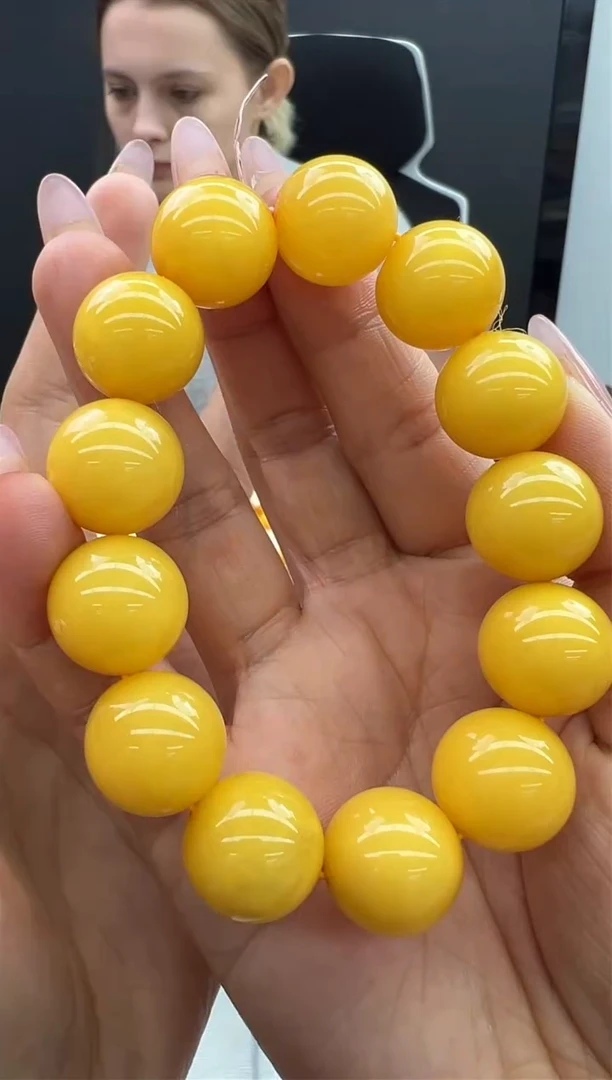 【闪购商品】琥珀手链未镶嵌553秒拍号