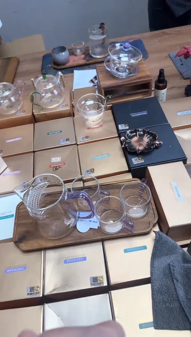 风谜新月茶器浅紫+风谜臻悦杯浅紫