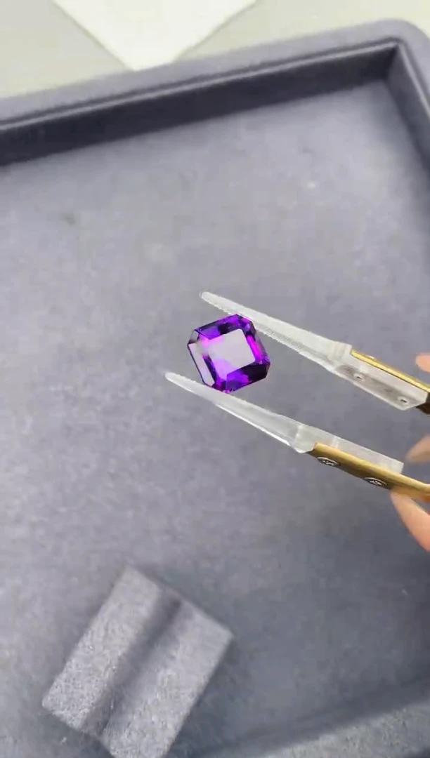 紫晶珠宝半成品未镶嵌6.2ct紫水晶FD