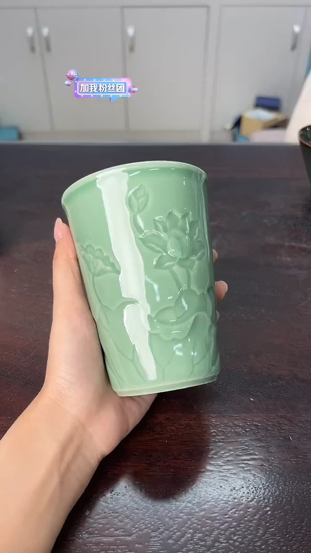 龙泉云间青瓷小米茶器