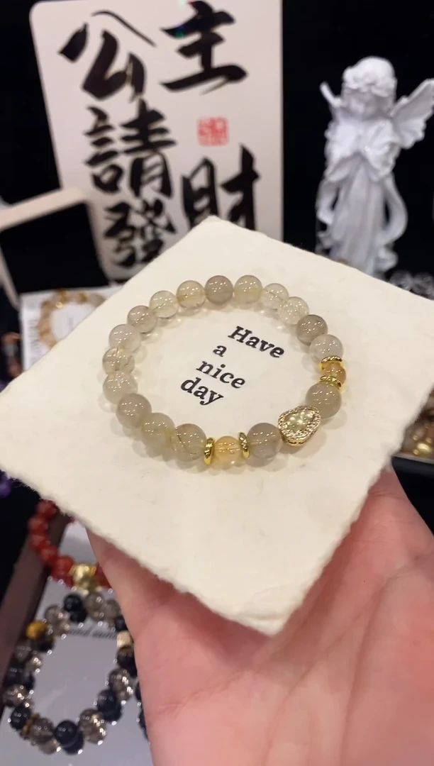 未镶嵌手链水晶金发晶手链