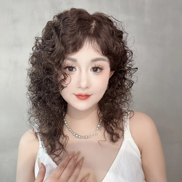 髪舞假发女长卷发羊毛卷蓬松自然全真发盖白发增发量时尚洋气
