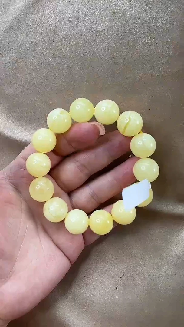 琥珀颈饰未镶嵌手串