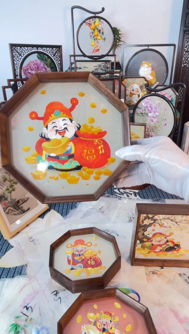 织绣纯手工苏绣双面绣