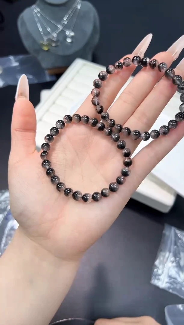 水晶手串未镶嵌81c多样性发其一【1条】默认微瑕