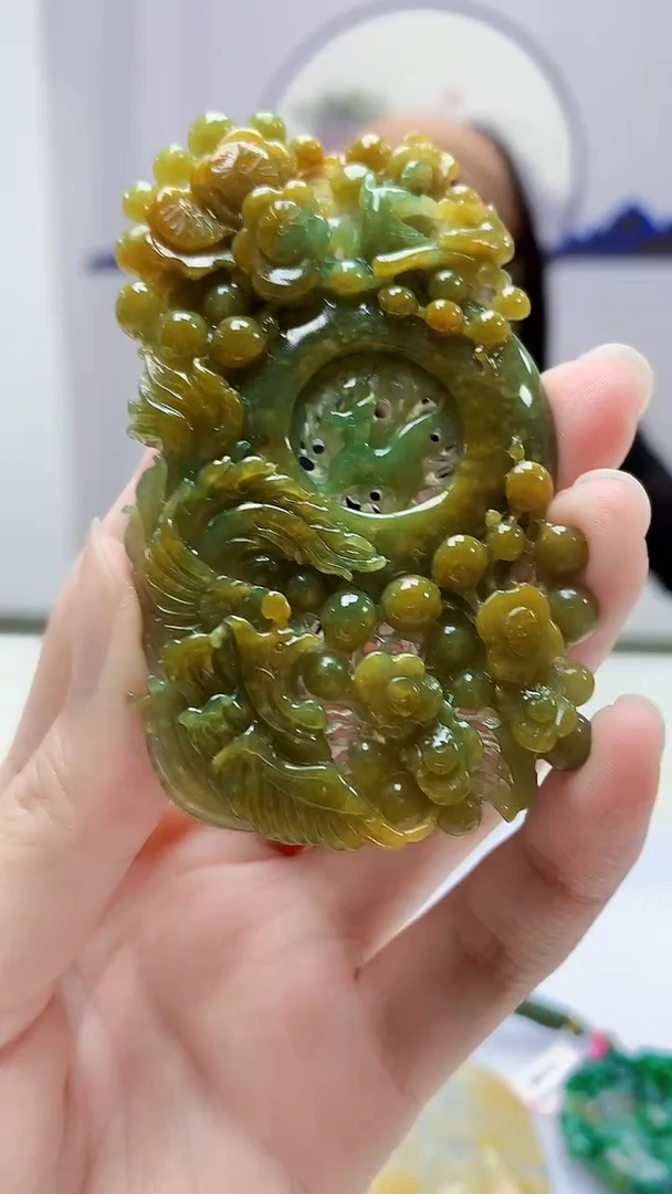 定制翡翠未镶嵌4852zm-毛货赠珠链168