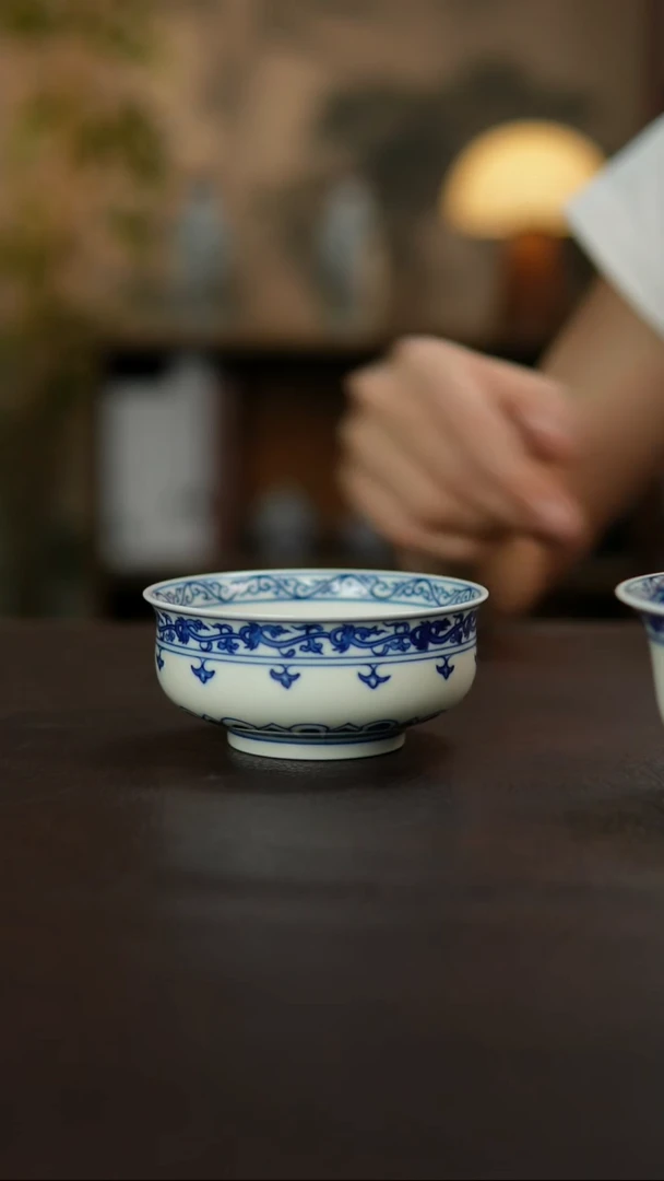 景德镇陶瓷杯碗柴烧多人