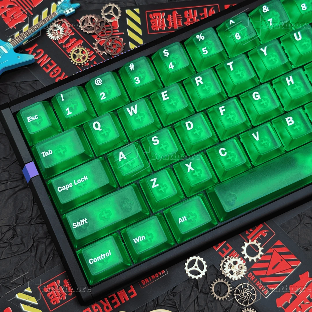 雾透PC透光键帽支持EZ63MADE68 wooting  hero68ND63夜魔磁轴键帽