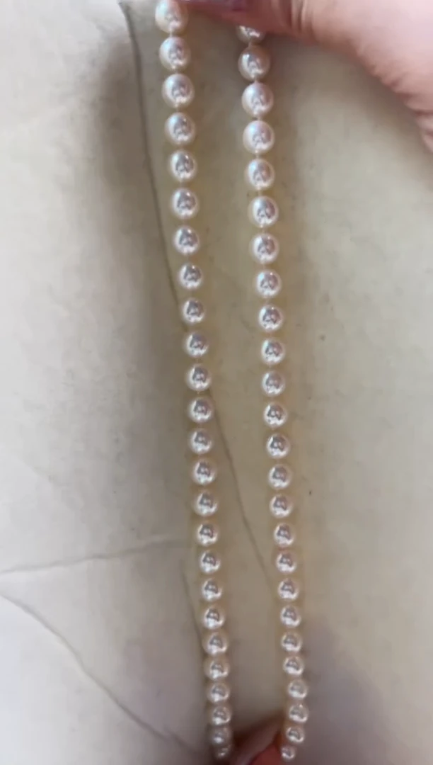 未镶嵌海水珍珠DA 7-7.5 串链 xt088