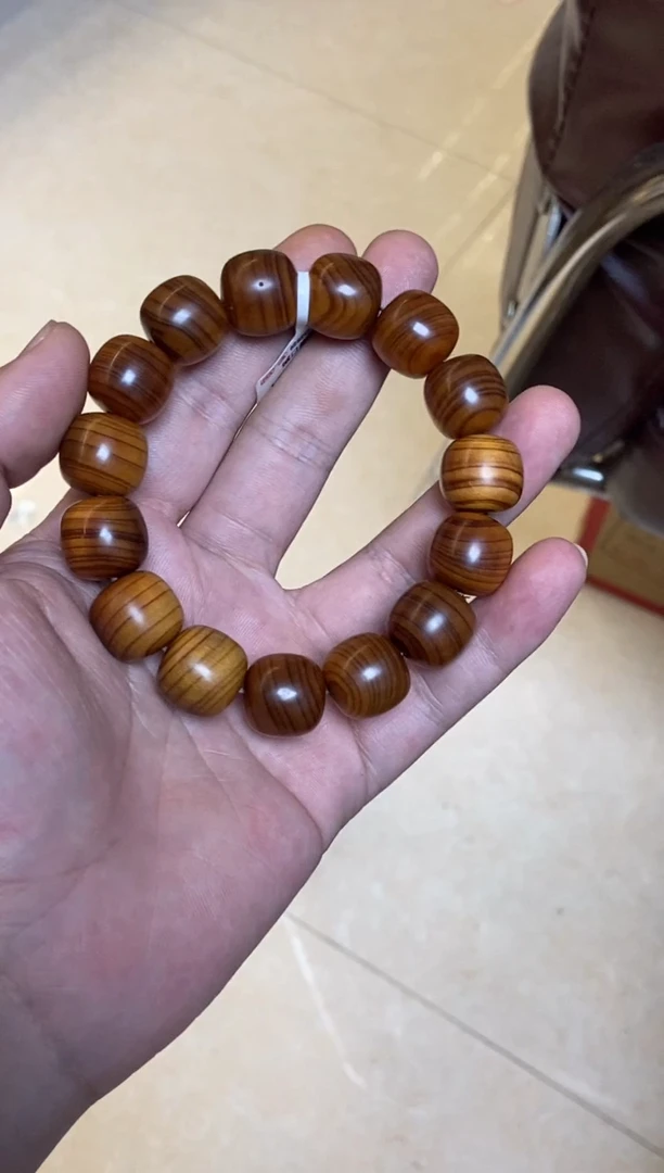 柏木手串/手链崖柏老型单圈15*16多样性发其一