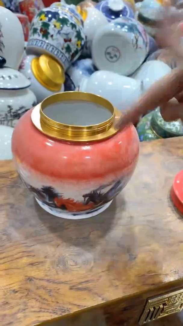 摆件陶茶叶罐密封罐储存罐