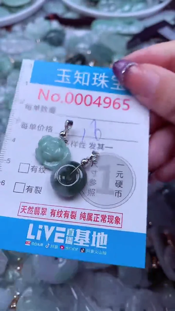 翡翠未镶嵌吊坠(不含链)4965