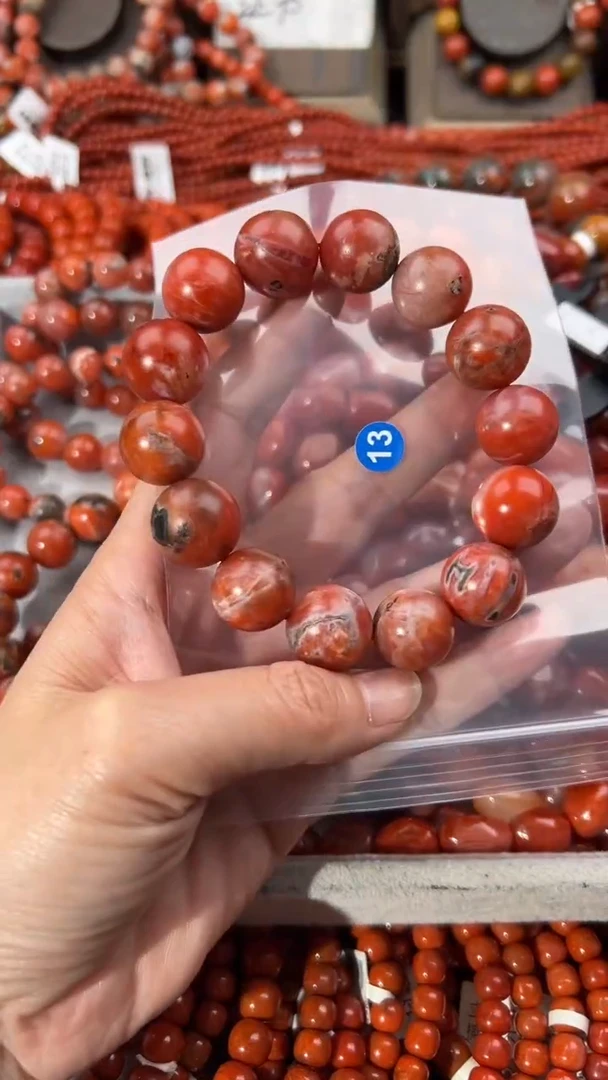 南红玛瑙手串未镶嵌16+