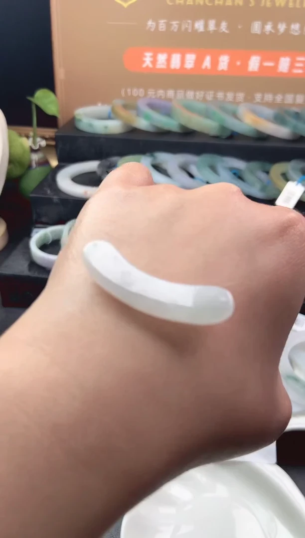 【闪购商品】翡翠颈饰未镶嵌玉璜配绳