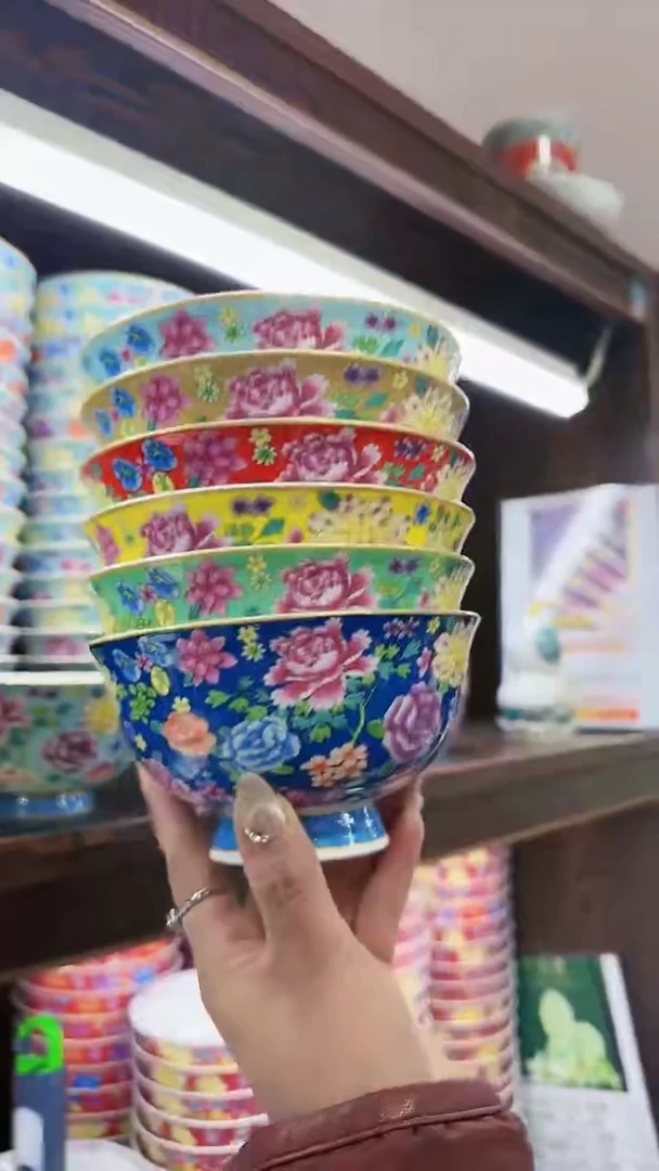 【闪购商品】瓷片5英寸饭碗6个景德镇陶瓷