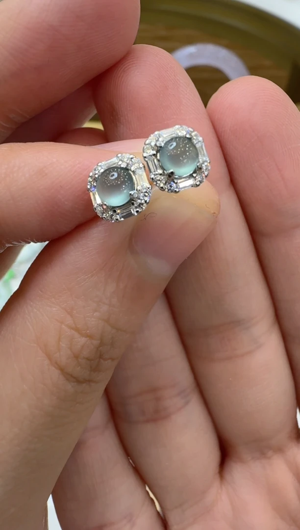 【闪购商品】翡翠耳饰银S925镶嵌多样性团购发一件