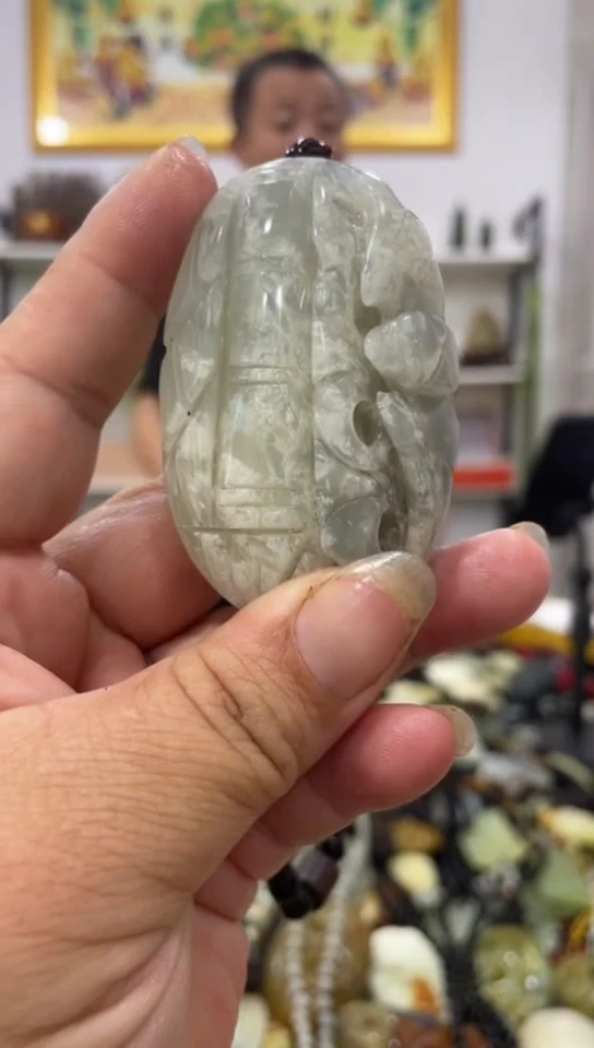 岫玉未镶嵌手把